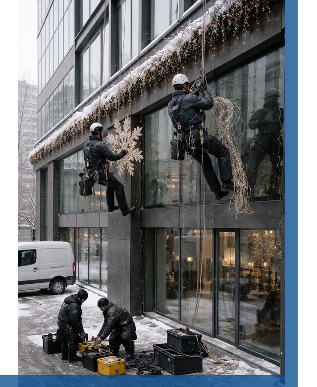 Демонтаж новогоднего оформления в Салавате от 5868 р. | ВЫСОТНИК-Слв