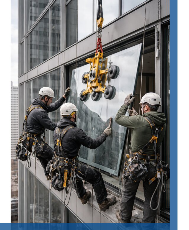 Фасадное остекление зданий под ключ в Салавате от 10669 р. | ВЫСОТНИК-Слв