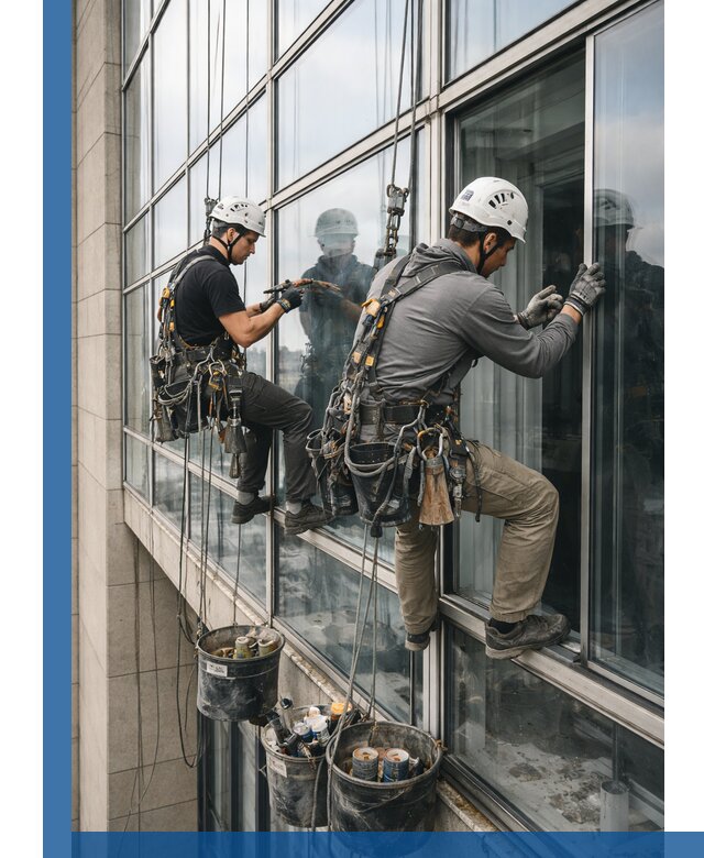 Ремонт витражных конструкций и фасадного остекления в Салавате