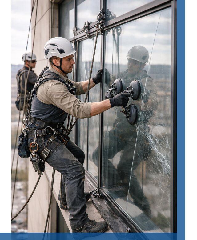 Замена стекла в витраже в Салавате под ключ от 9069 р. | ВЫСОТНИК-Слв