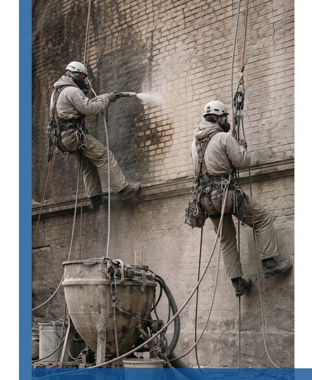 Пескоструйная очистка фасадов в Салавате профессионально