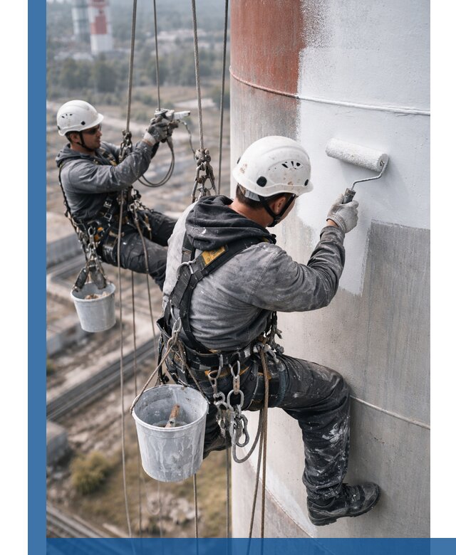 Покраска дымовых труб в Салавате: антикоррозийная защита и восстановление