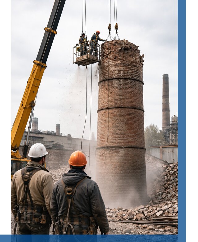 Демонтаж дымовой трубы в Салавате от 96021 р. | ВЫСОТНИК-Слв, смета