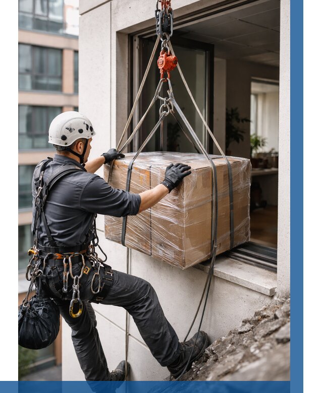 Подъем груза через окно в Салавате от 4801 р. | ВЫСОТНИК-Слв