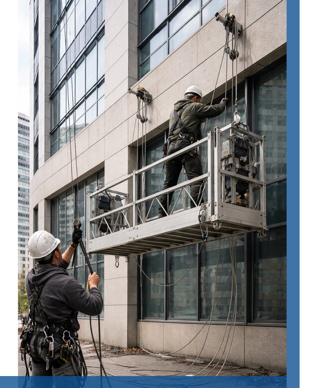 Монтаж и подъем фасадной люльки в Салавате от 12803 р. | ВЫСОТНИК-Слв