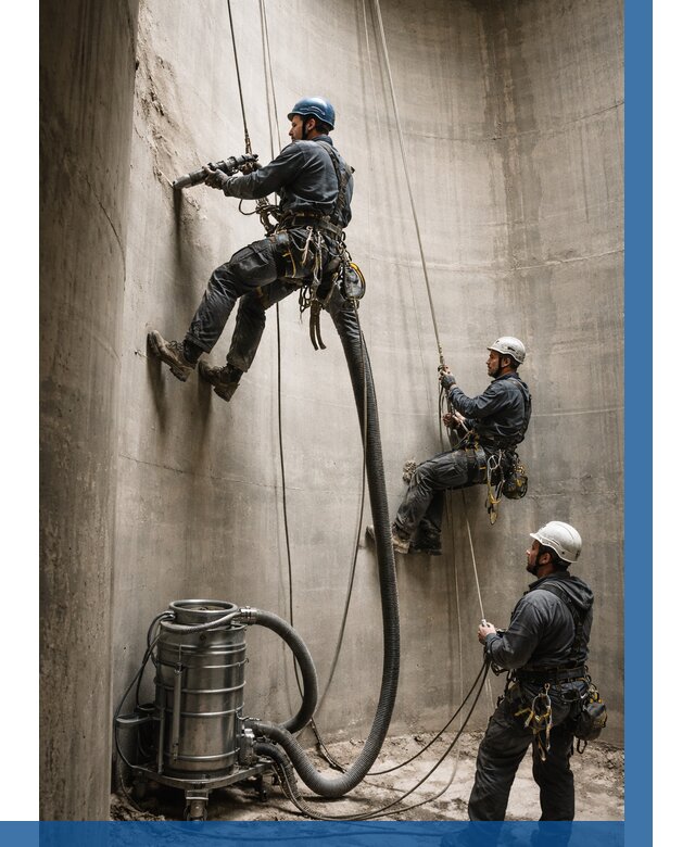 Зачистка силосов в Салавате от 4801 р. Договор и смета ВЫСОТНИК-Слв