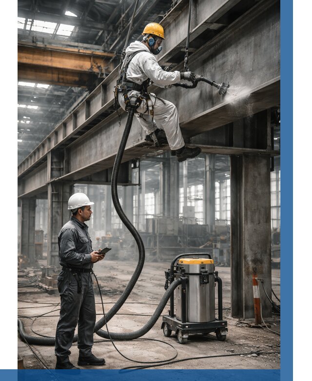 Обеспыливание конструкций в цехе в Салавате от 4481 р. | ВЫСОТНИК-Слв