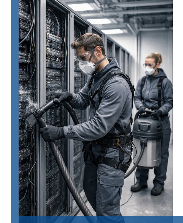 Обеспыливание серверной комнаты в Салавате, профессиональная очистка