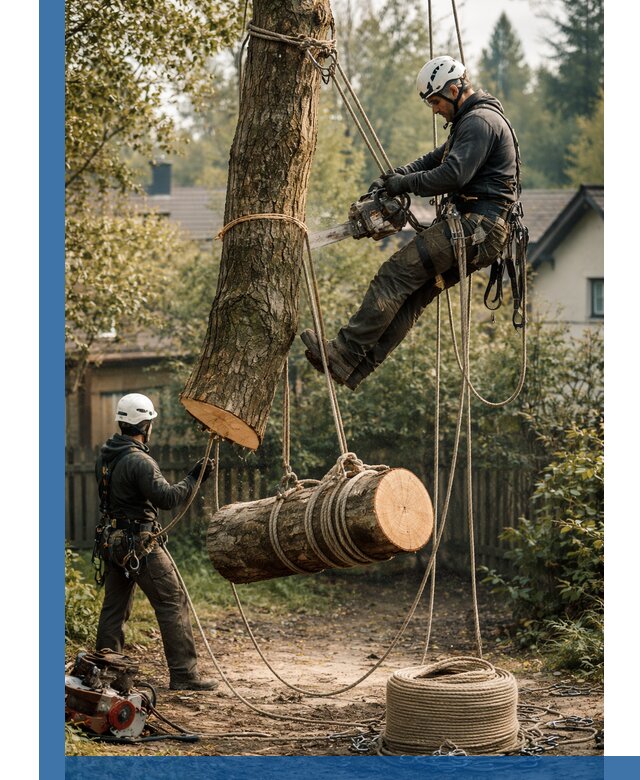 Валка деревьев частями в Салавате, безопасно и аккуратно