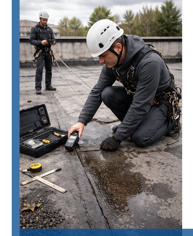 Обследование кровли на протечки и выявление дефектов в Салавате