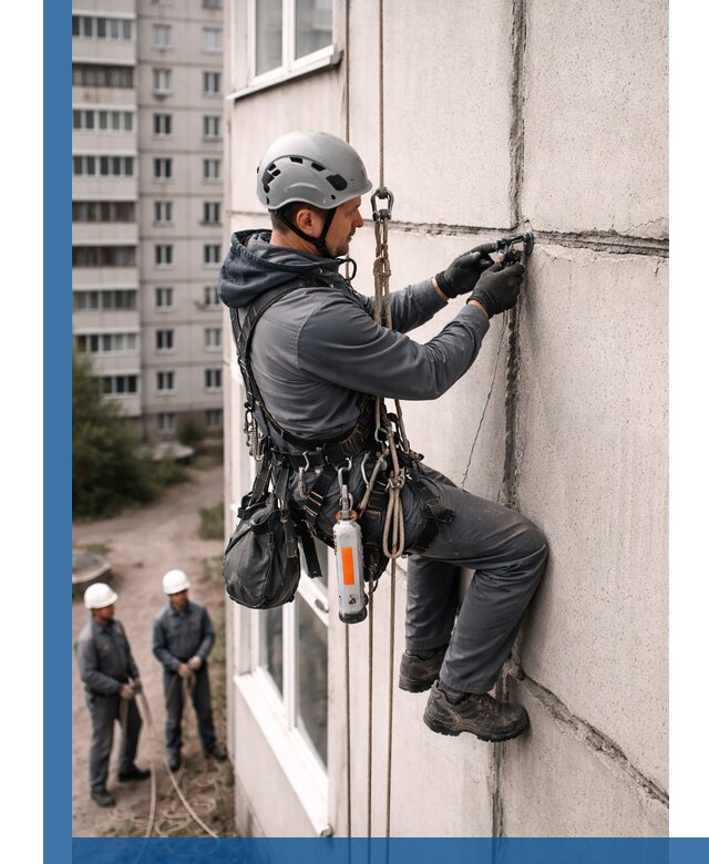 Обследование межпанельных швов и герметизация в Салавате