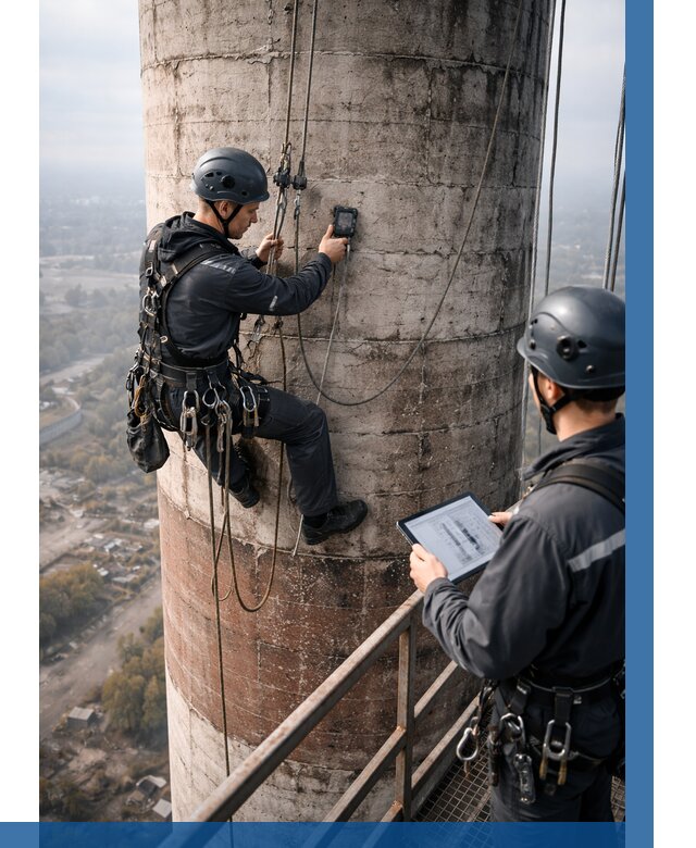Обследование дымовой трубы в Салавате от 8535 р. | ВЫСОТНИК-Слв