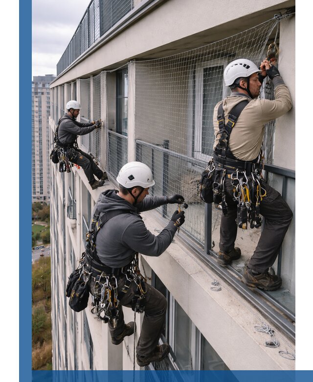 Профессиональный монтаж защитной сетки от птиц в Салавате