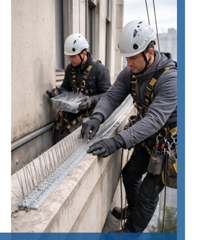 Установка шипов от птиц в Салавате от 907 р. | ВЫСОТНИК-Слв