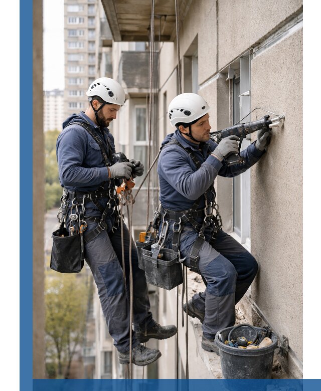 Промышленные альпинисты высотные работы и монтаж в Салавате